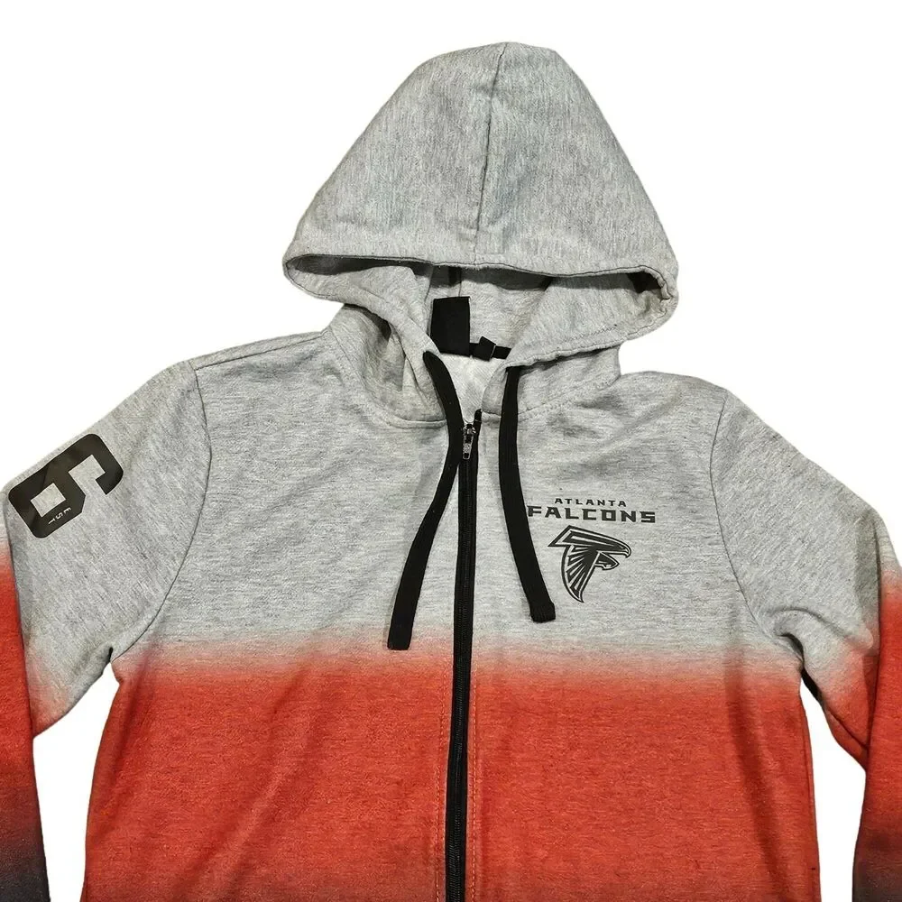 Atlanta Falcons NFL Team Apparel  Youth Kids Size Large Full Front Zip Pockets